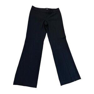 Ann Taylor LOFT Marisa Trouser Mid-Rise Straight Pant Career Business Black 12